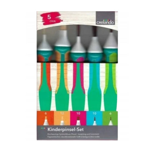 CRELANDO - Set Of Paint Brushes 5 pcs