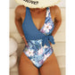 SHEIN -  Print Knot Side One Piece Swimsuit