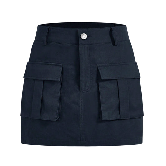 SHEIN - Camouflage Cargo Mini Skirt