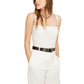 DANIELLE BERNSTEIN - Women's White Sweetheart Sleeveless Crop