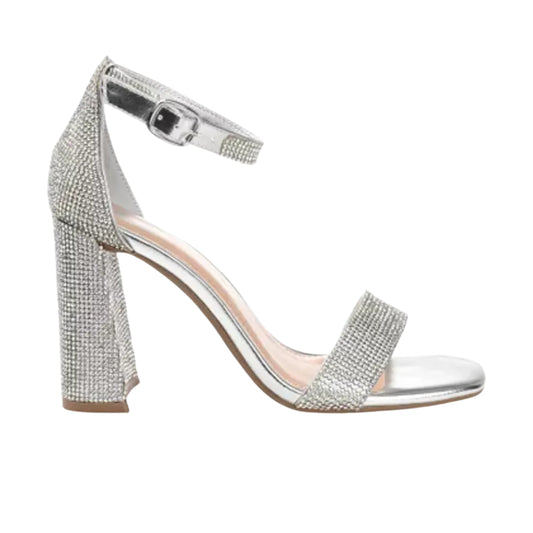 JOURNEE COLLECTION - Open Toe High Block Heel Pumps