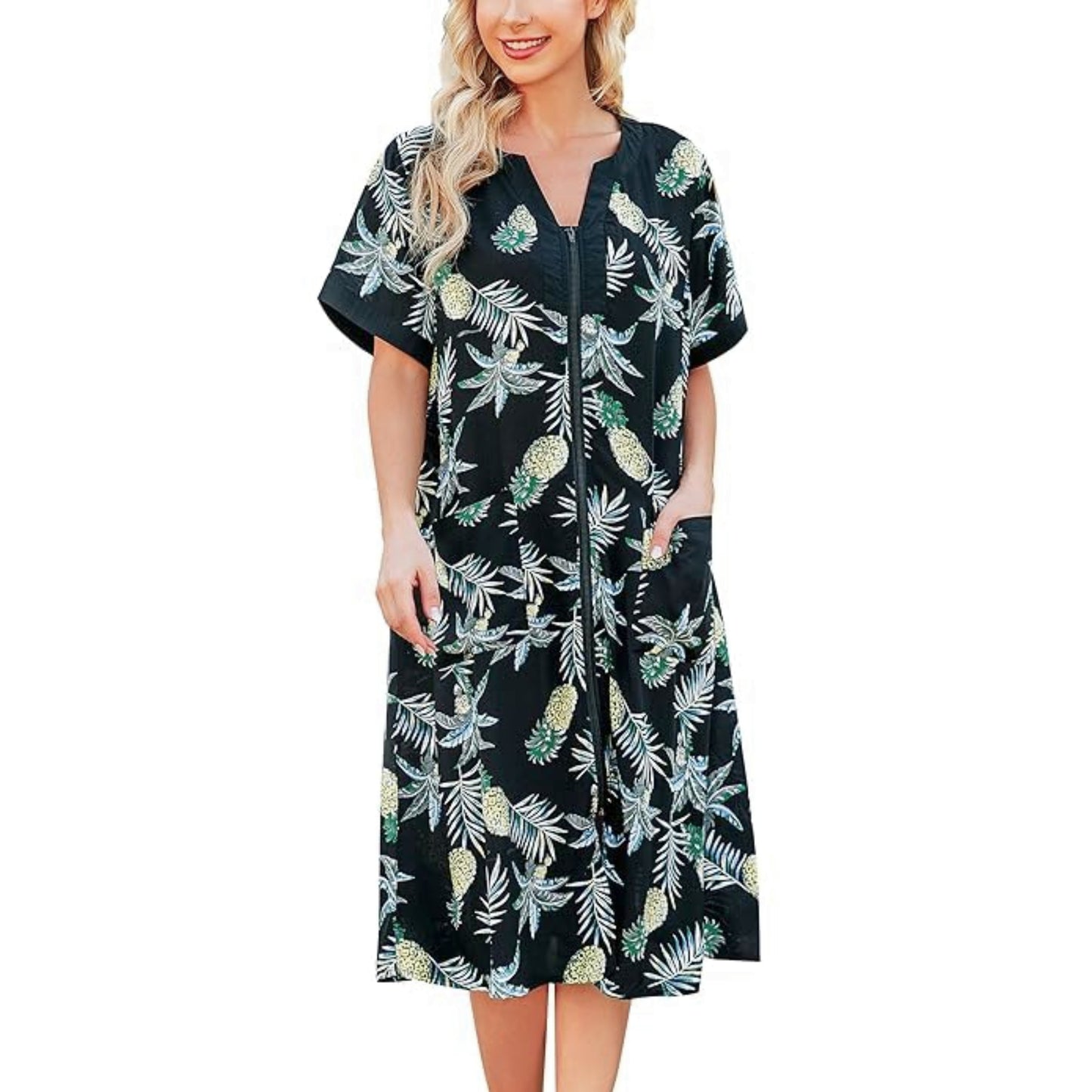 EKOUAER - Women's Short Sleeve House Dress