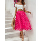 SHEIN - Contrast Mesh Circle Skirt