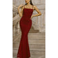 SHEIN - Solid Ruched Bodycon Formal Gown