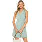 SHEIN -  Collar Double Breasted Belted Dress