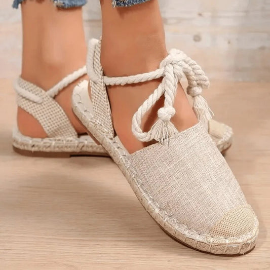 SHEIN - Closed Toe Strappy Flats