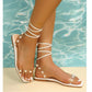 SHEIN - Decorated Ankle Strap Sandal