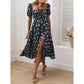 SHEIN - A-Line Floral Print Maxi Dress