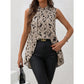SHEIN - Asymmetrical Beast Print Shirt