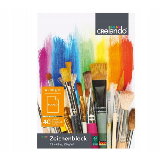 CRELANDO - Drawing pad A3, 40 sheets