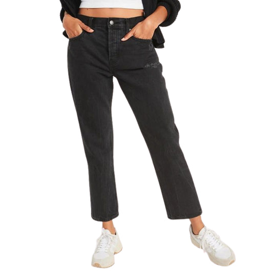 OLD NAVY - Straight Cropped Distressed Jeans