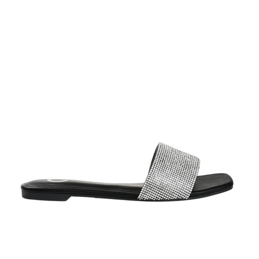 JOURNEE COLLECTION - Embellished Slip On Slide Sandals