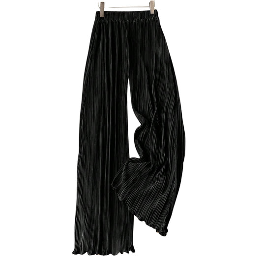 SHEIN - Solid Color Wide Leg Straight Leg Pant