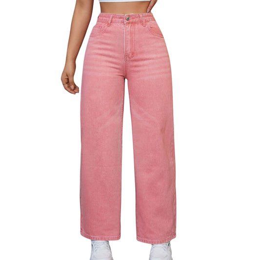 SHEIN - Wide Leg jeans with Slant Pocket
