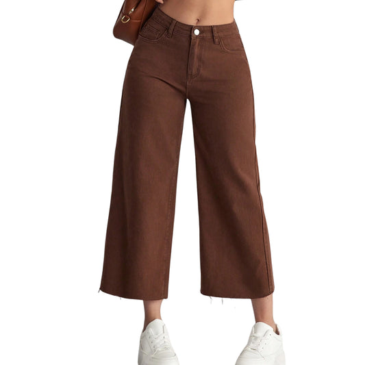 SHEIN -  Casual Solid 7/8 Vintage Jeans