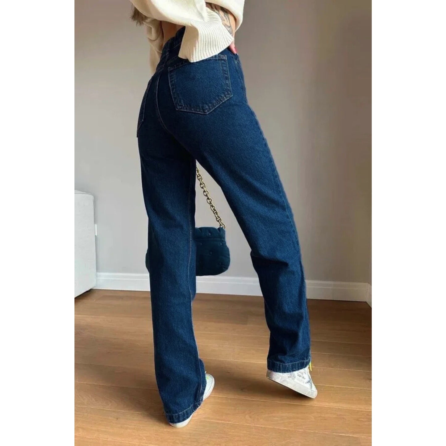 ETTOPAK - High waist Cut Denim