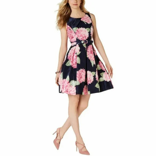 JESSICA HOWARD - FLORAL TAFFETA DRESS