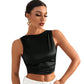 SHEIN - Backless Sleeveless Crop Top