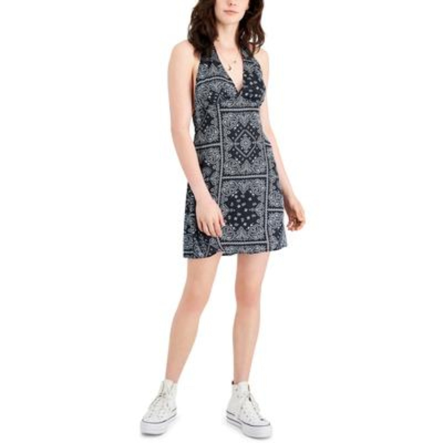 JUST POLLY - Casual Light Halter short Dress