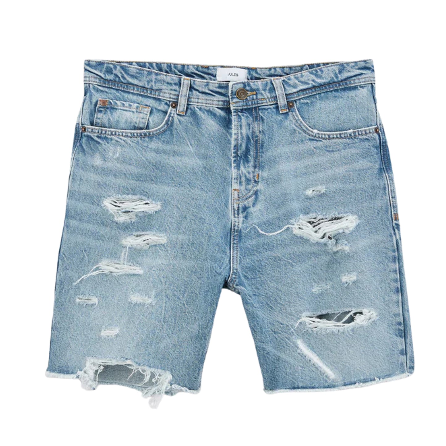 JULES - Bermuda shorts in worn denim