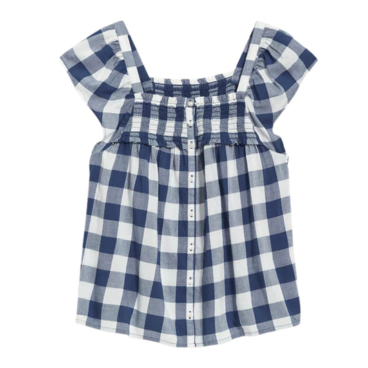 OLD NAVY - Gingham Smocked Swing Blouse