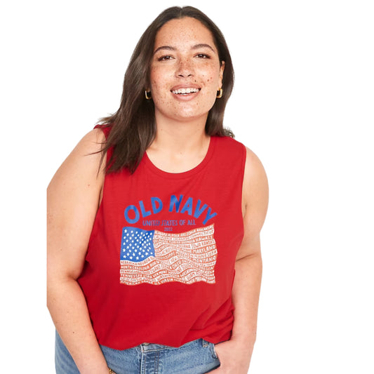 OLD NAVY -  Flag Graphic Sleeveless T-Shirt