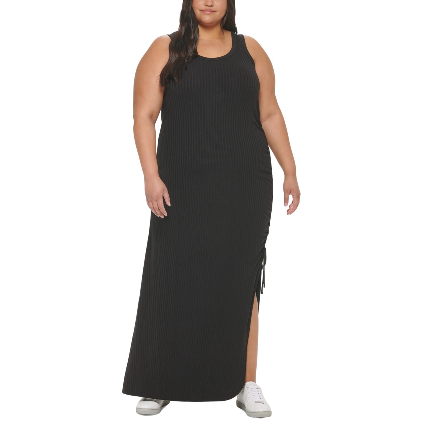 CALVIN KLEIN - Cinched-Side Tank Long Dress