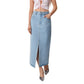 SHEIN - A-Line Long Denim Skirt