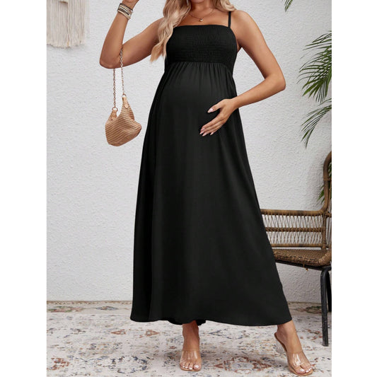 SHEIN - Maternity Spaghetti Strap Solid Stretch Dress