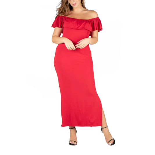 24 SEVEN - Off The Shoulder Maxi Dress