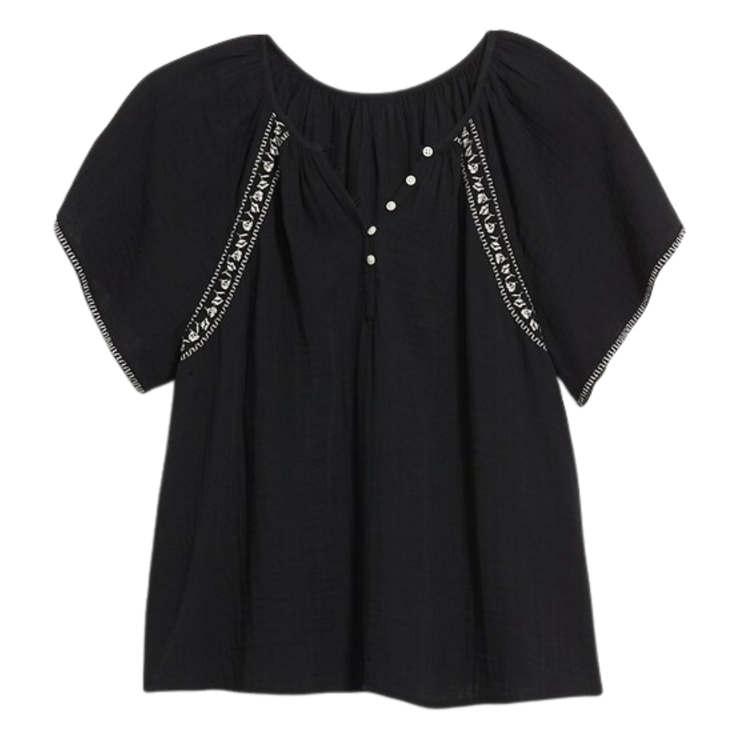 OLD NAVY - Flutter-Sleeve Swing Blouse