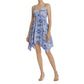 AQUA - Women's Paisley Handkerchief V-Neck Dress