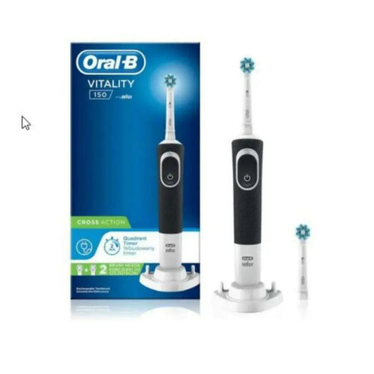 ORAL-B -  Vitality 150 CrossAction Black Electric Rechargeable Toothbrush