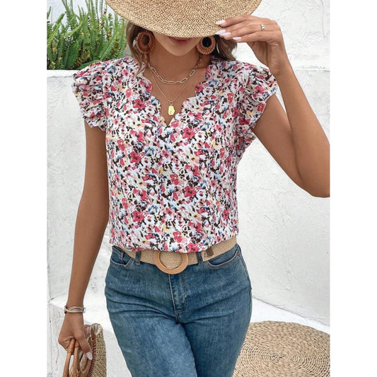 SHEIN - Ruffle Sleeve Blouse