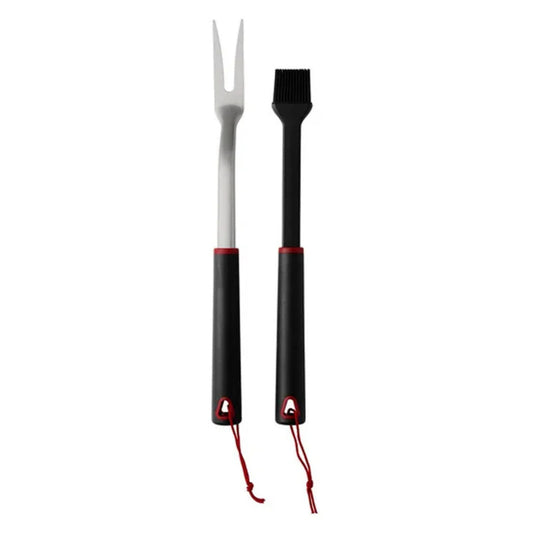 GRILL MEISTER - 2 in 1 grill set: fork and brush