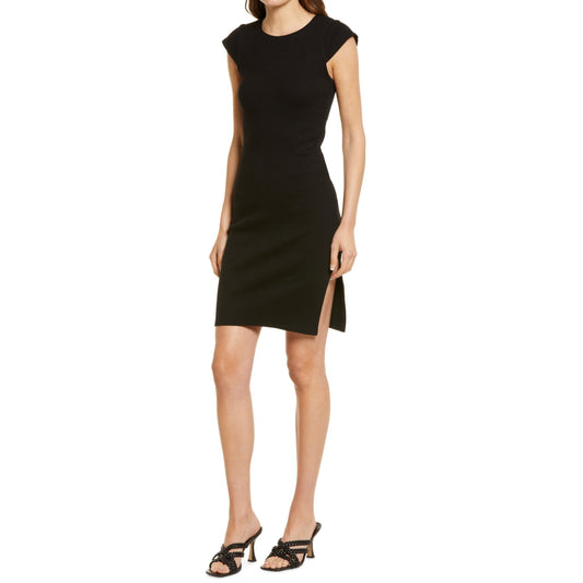 STEVE MADDEN - Sips Tea Ribbed Side-Slit Dress