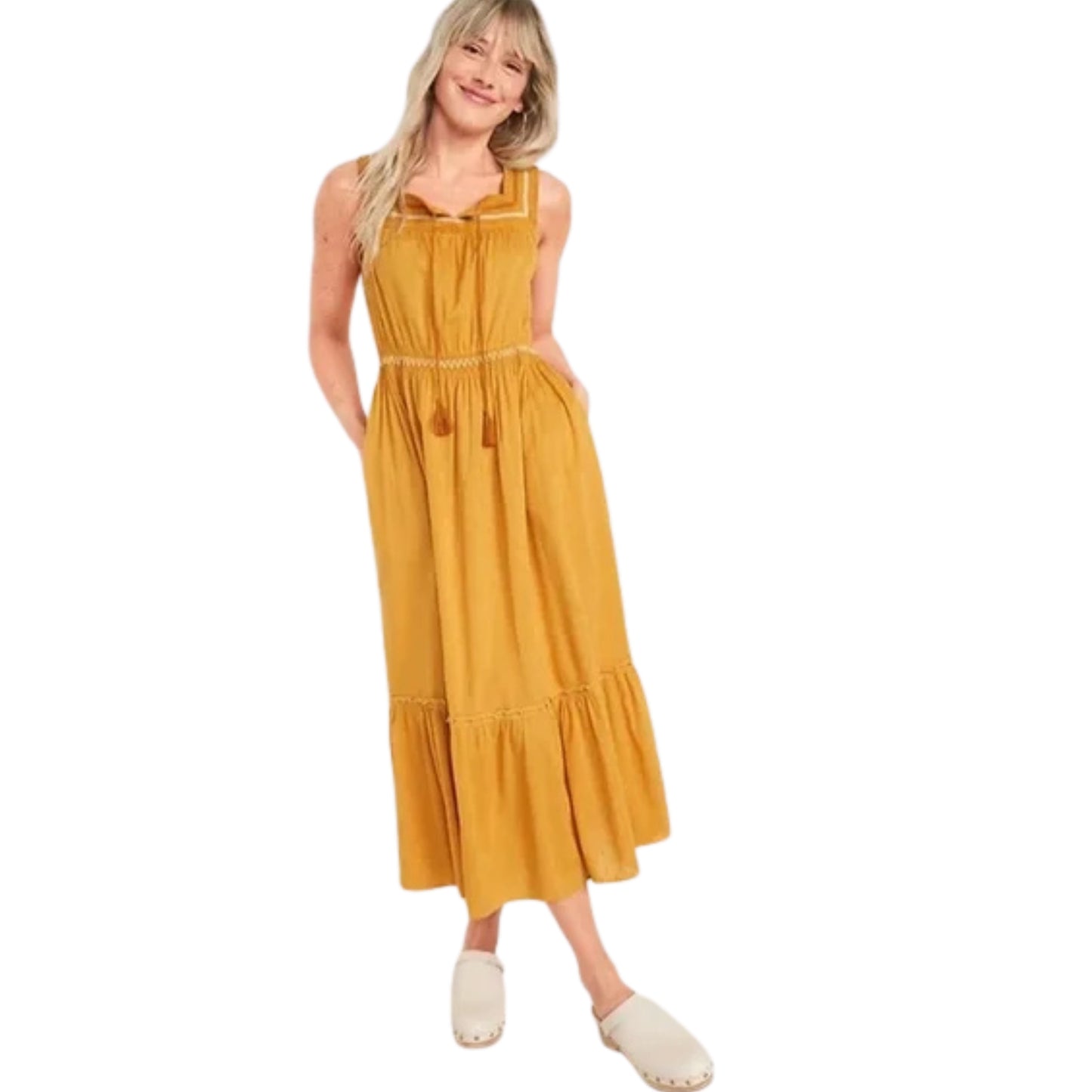 OLD NAVY - Clip-Dot Maxi Dress