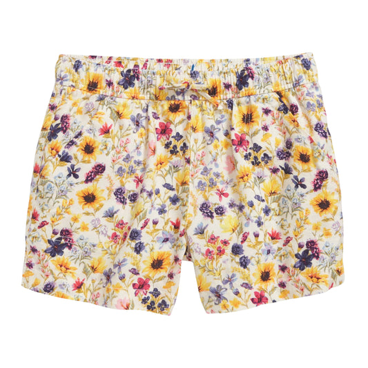 OLD NAVY - Linen-Blend Printed Drawstring Shorts