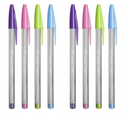 BIC - Cristal Fun Ballpoint Pens (Pack of 8)