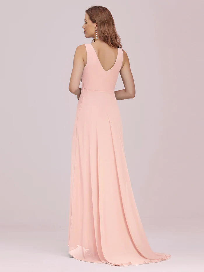 EVER PRETTY - Chiffon V-Neck Sleeveless Bridesmaid Dress