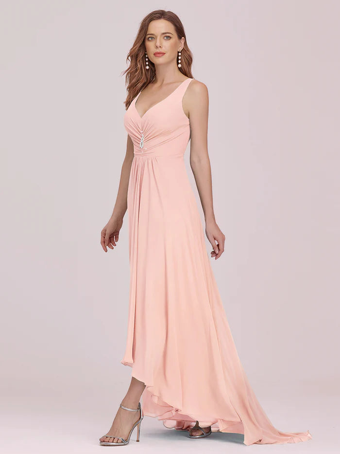 EVER PRETTY - Chiffon V-Neck Sleeveless Bridesmaid Dress