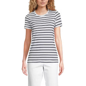 LANDS' END - Cotton Crew Neck T-Shirt