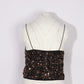 SHEIN - Sequins Backless Blouse