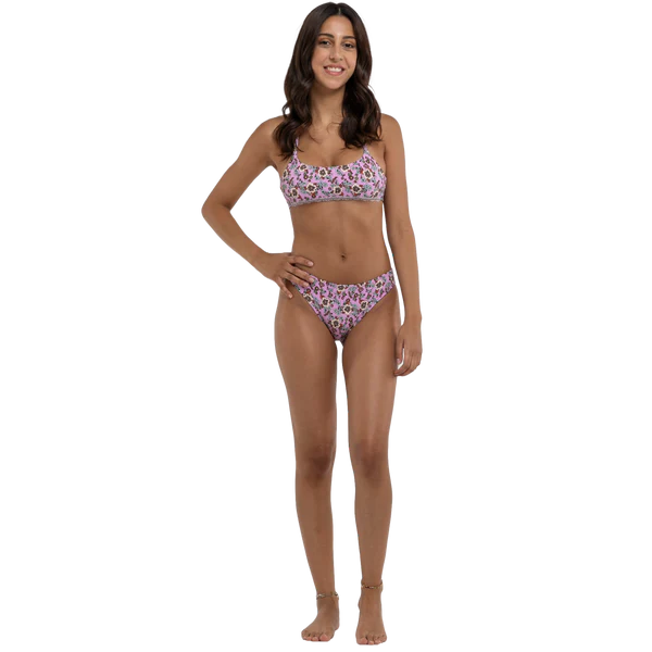 Lucia Bikini Bottom - Floral Pink Bikini Bottom