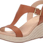 KENNETH COLE - Card T-Strap Wedge Sandal