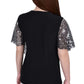 NY COLLECTION - Sequin-Front Poncho Top
