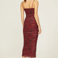 RACHEL ROY -  Helena Floral Long Cocktail and Party Dress