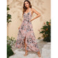 SHEIN - Flower pattern side leg long dress