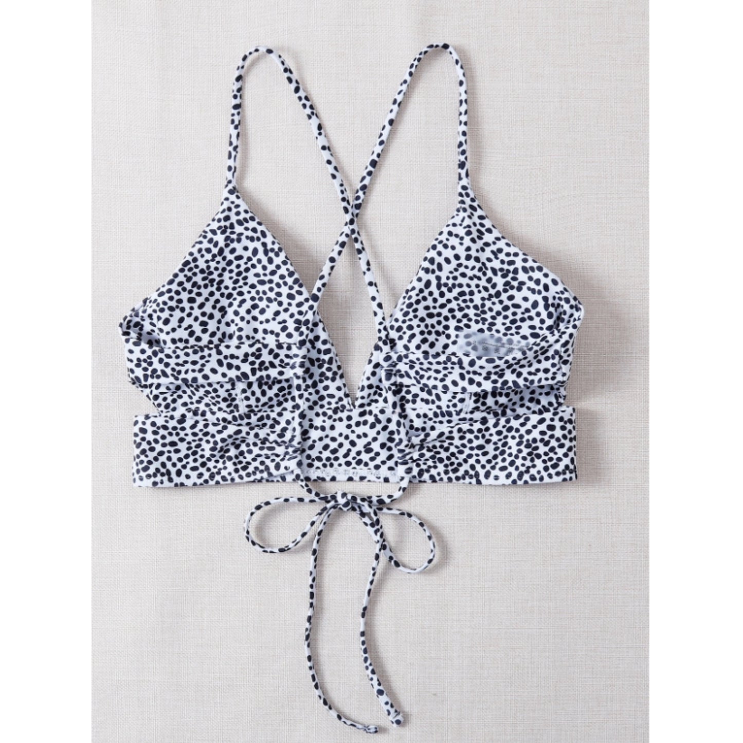 SHEIN - Polka dotted design bikini top
