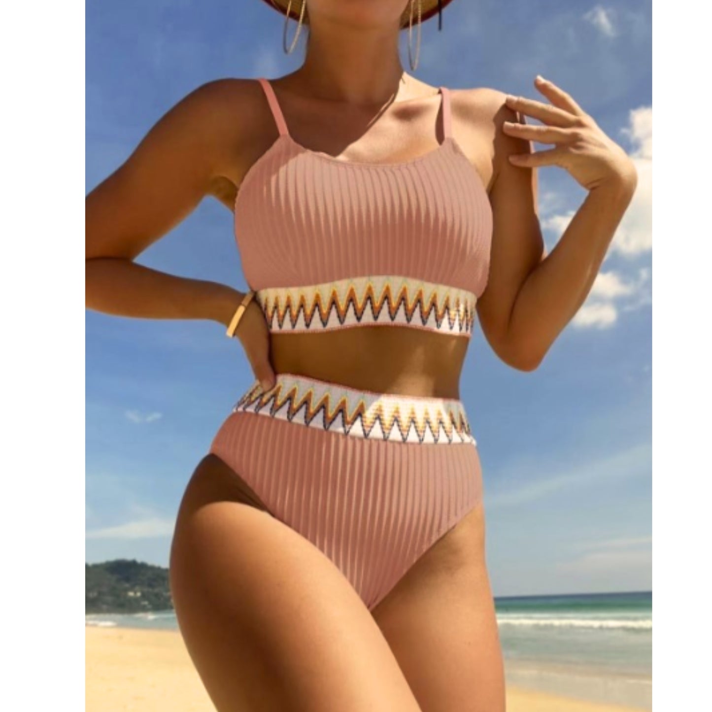 SHEIN - Suits Tape High Waisted Bikini